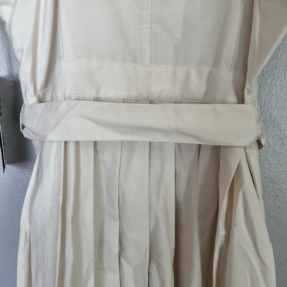 Future Collective Dress Women's 12 Strappy Cream Fit Flare Midi Reese Blutstein - Picture 6 of 13